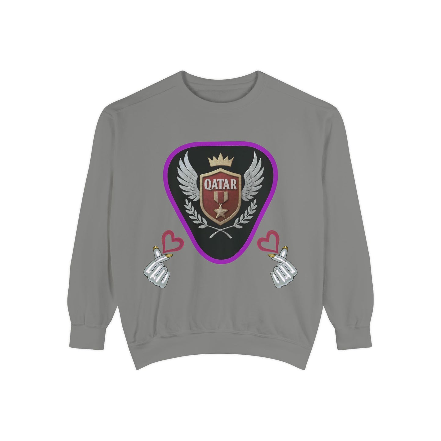 Qatar-Inspired Unisex Sweatshirt, Cozy Gift for Sports Fans, Stylish Casualwear, Travel Apparel, Souvenir from Qatar