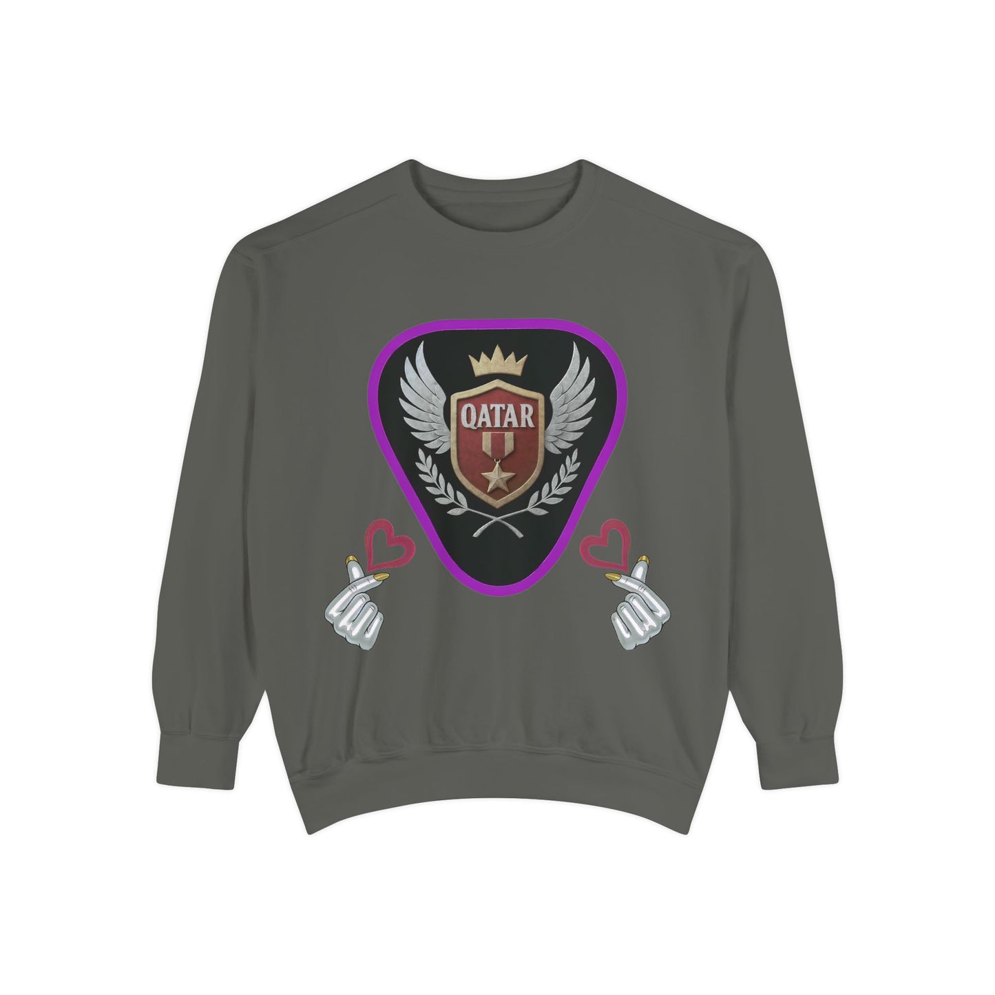 Qatar-Inspired Unisex Sweatshirt, Cozy Gift for Sports Fans, Stylish Casualwear, Travel Apparel, Souvenir from Qatar