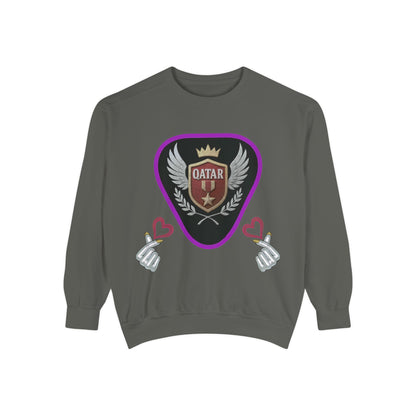 Qatar-Inspired Unisex Sweatshirt, Cozy Gift for Sports Fans, Stylish Casualwear, Travel Apparel, Souvenir from Qatar