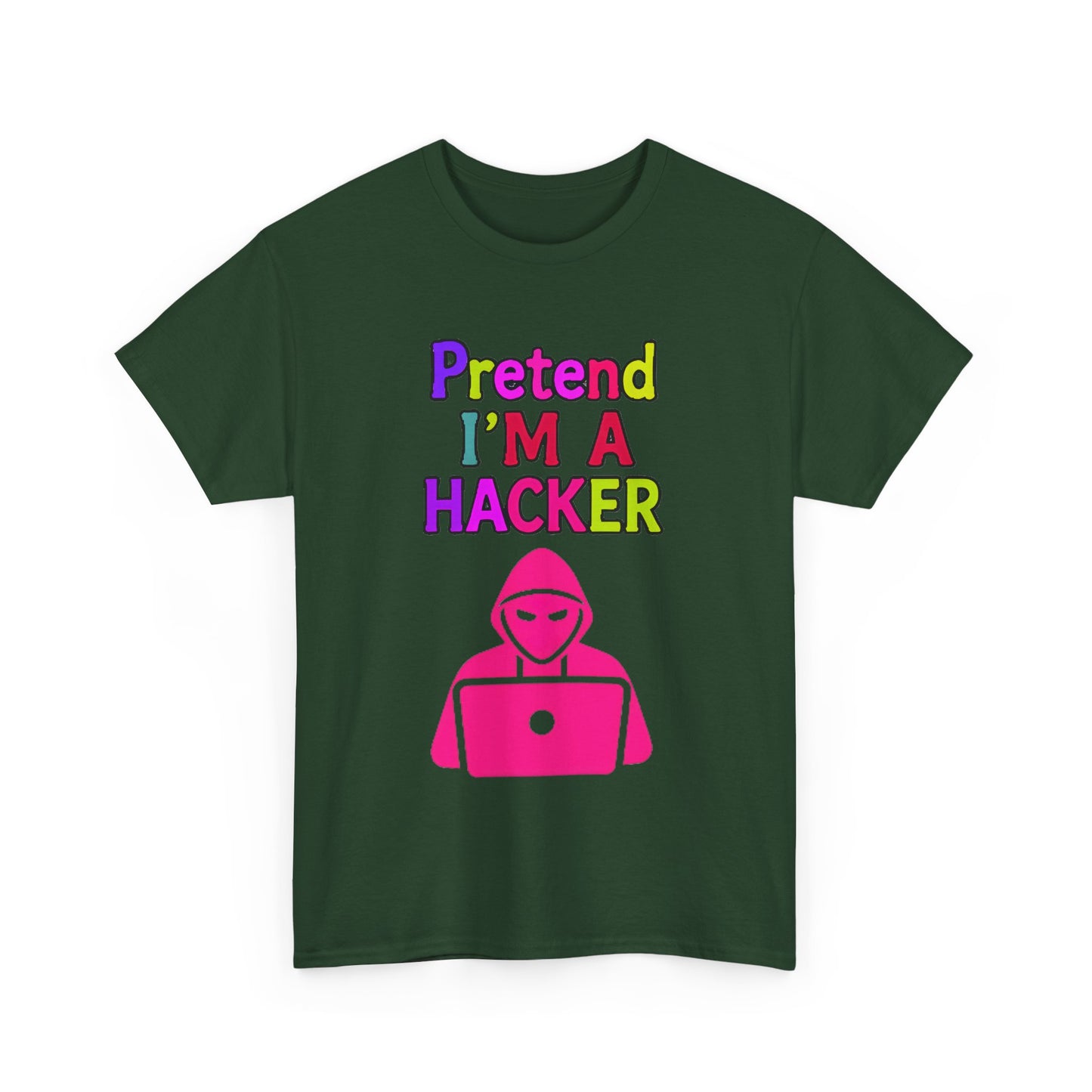 Pretend I'm a Hacker Tee, Fun Unisex Heavy Cotton Tee, Geeky Gift for Coders, Computer Lovers Shirt, Casual Everyday Wear, Unique [...]