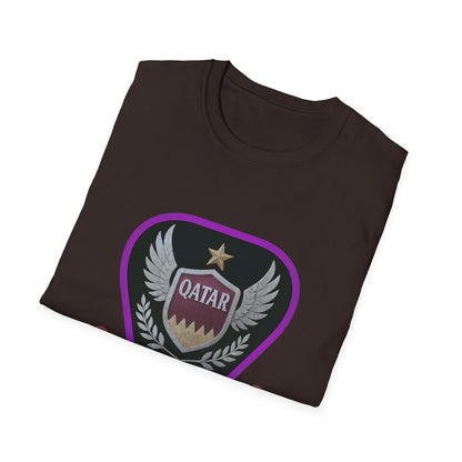 Qatar Pride Unisex Softstyle T-Shirt, Casual Wear, Sports Apparel, Gift for Fans, Travel Souvenir, Unique Design