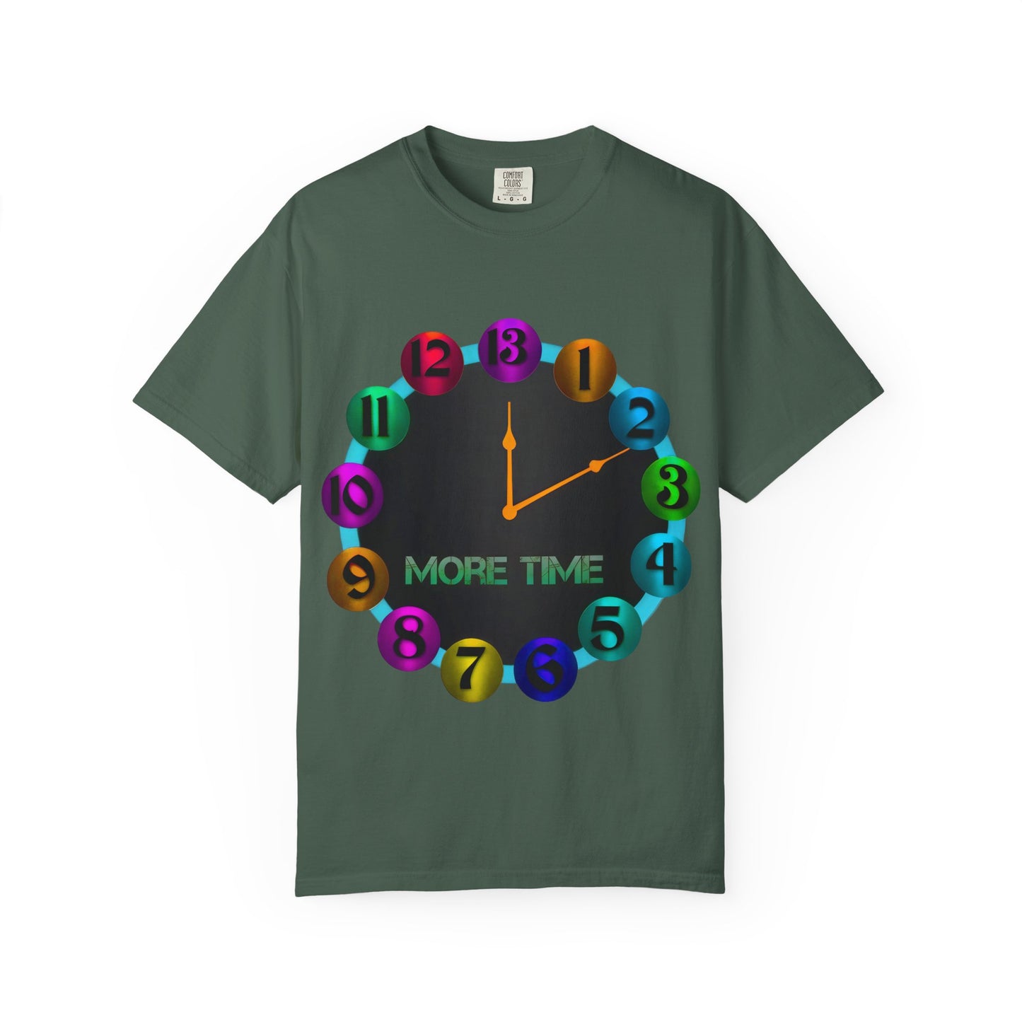 Garment-Dyed T-shirt - MORE TIME Graphic Tee