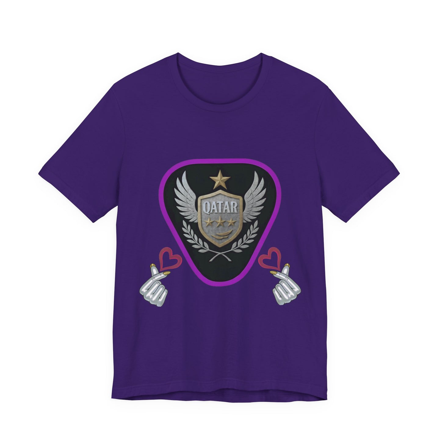 T-Shirt QATAR LOVE Unisex Jersey Short Sleeve Tee