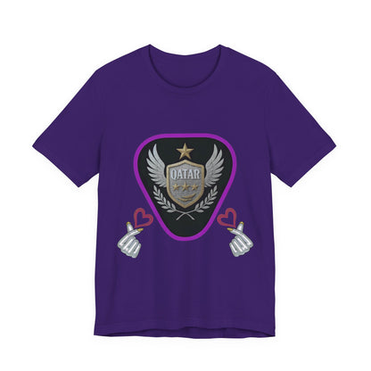 T-Shirt QATAR LOVE Unisex Jersey Short Sleeve Tee