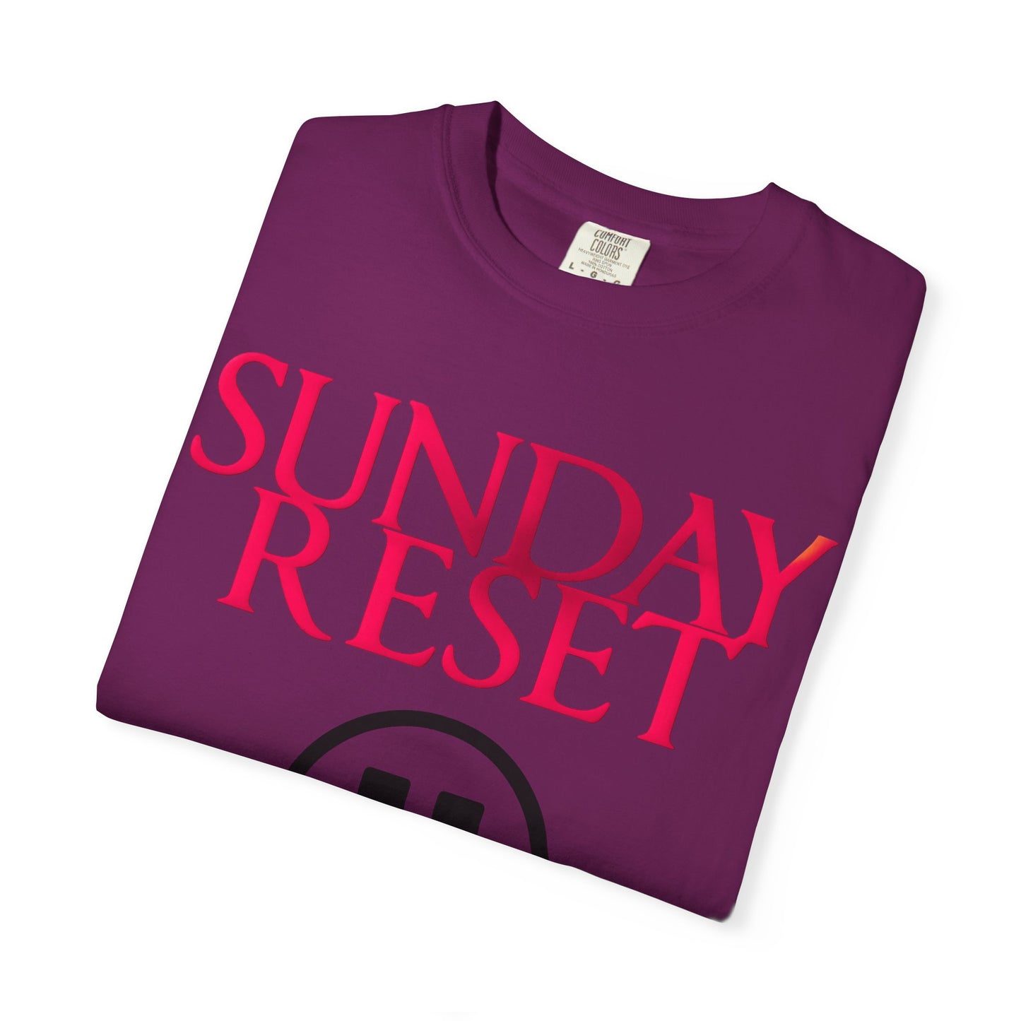 T-Shirt Sunday Reset Unisex Garment-Dyed