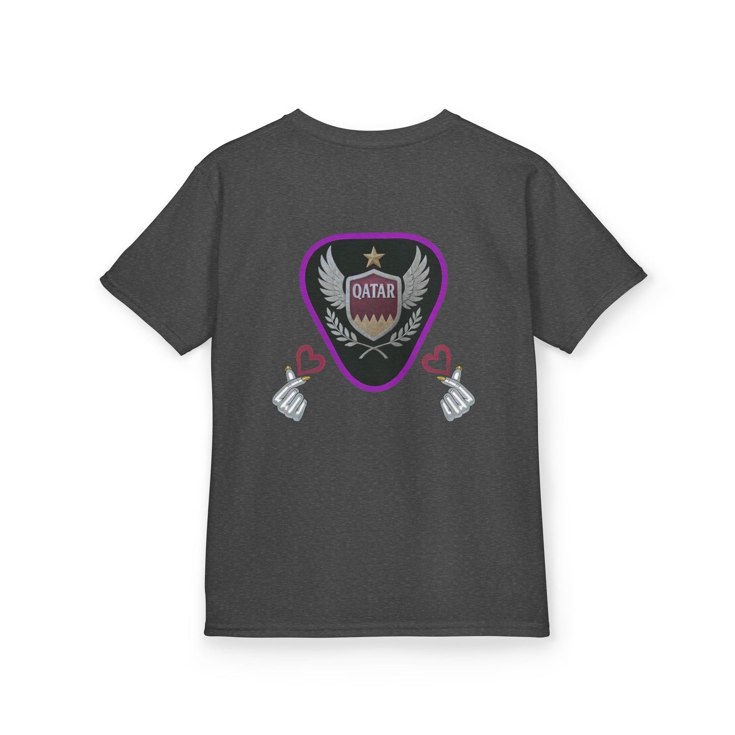 Kids' Fun Graphic Tee, Casual Kids T-Shirt, Cute Kids Top, Qatar Themed Shirt, Gift for Young Fans