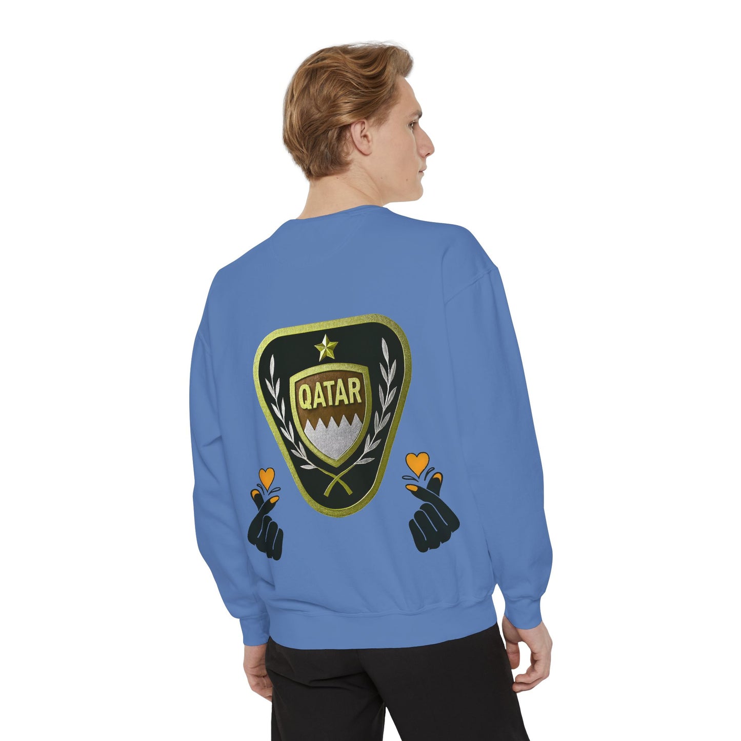 Qatar-Inspired Unisex Sweatshirt | Cozy Fashion for Sports Fans, Travel Lovers, Gift for Holidays, Casual Wear