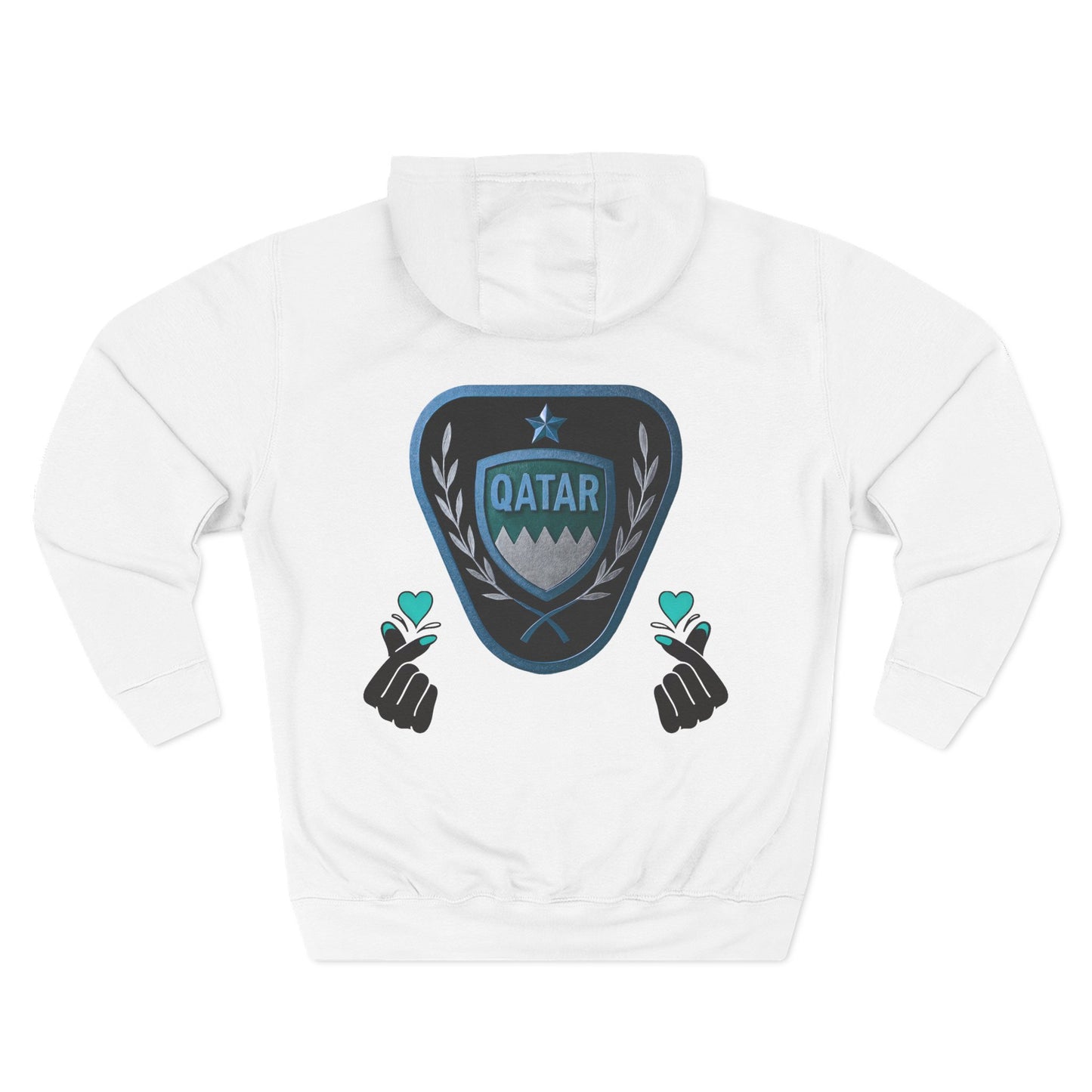 Fleece Hoodie - Qatar Love Design