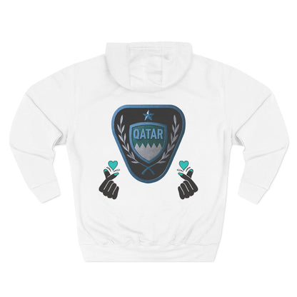 Fleece Hoodie - Qatar Love Design