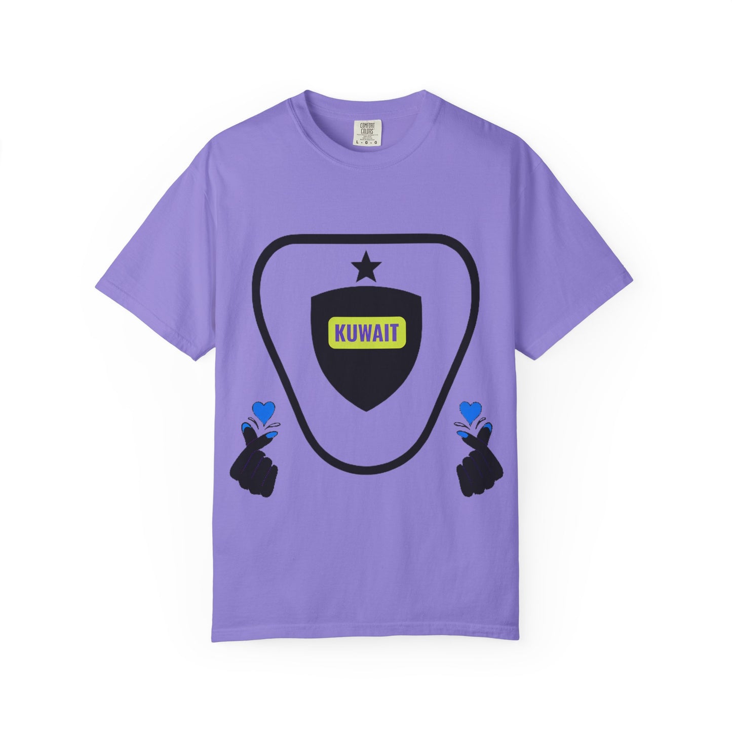 Garment-Dyed T-shirt - Kuwait Lover Graphic Tee