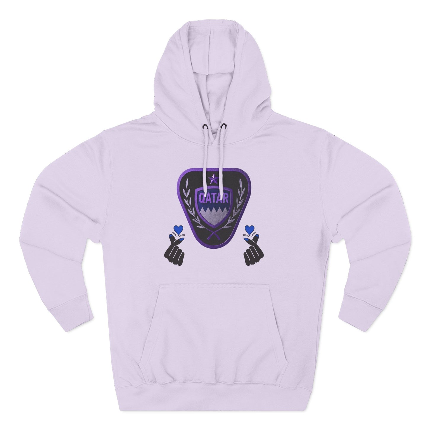 Fleece Hoodie - Qatar Love Design