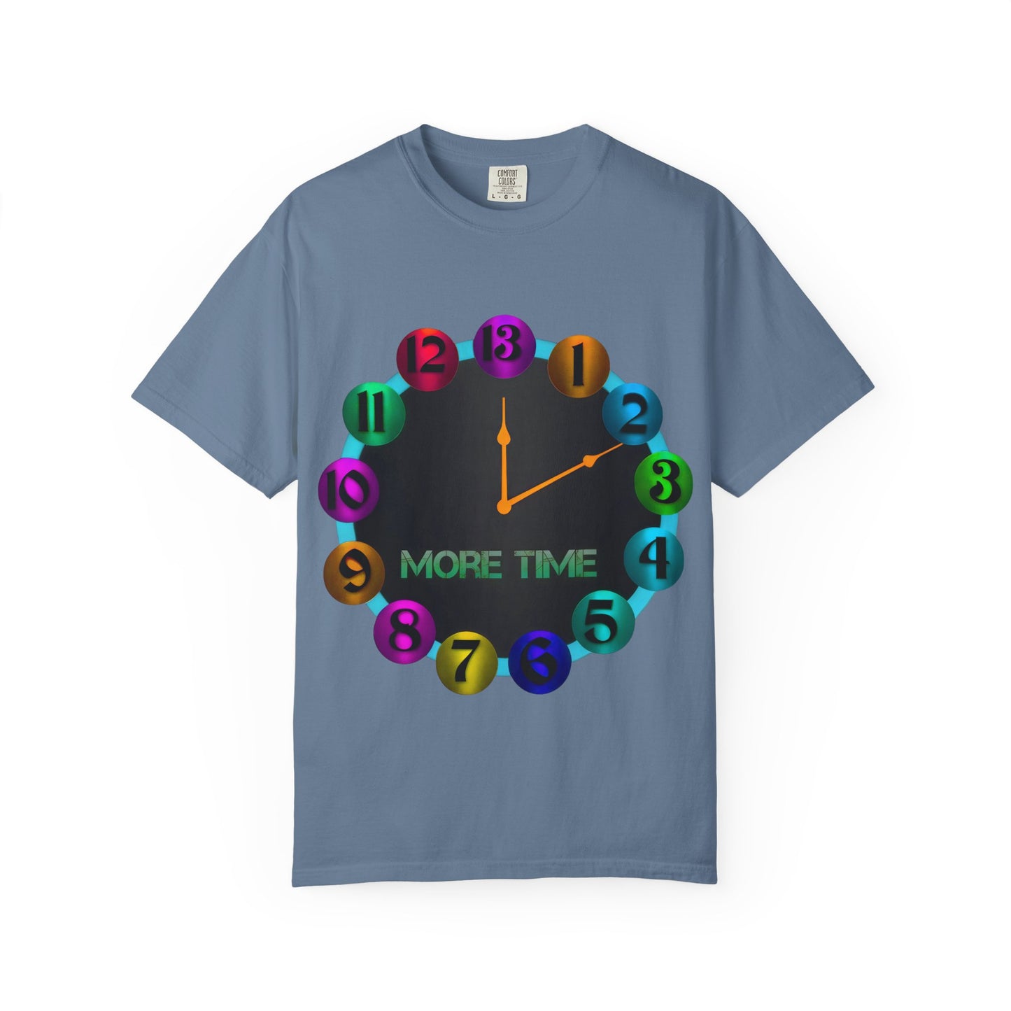 Garment-Dyed T-shirt - MORE TIME Graphic Tee