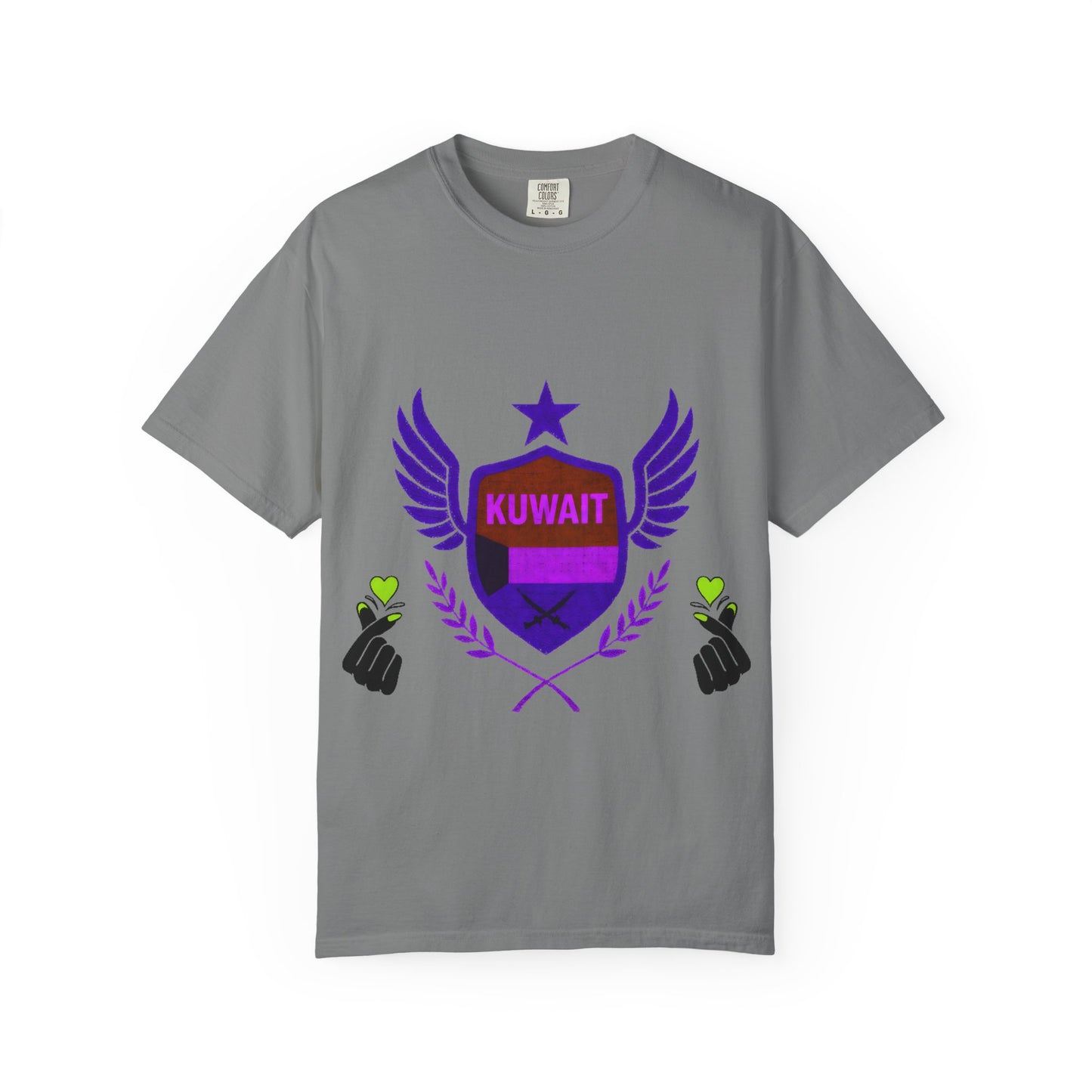 Kuwait Pride Unisex T-Shirt, Garment-Dyed Tee, LGBTQ+ Support Shirt, Casual Wear, Gift for Pride Month, Statement Fashion