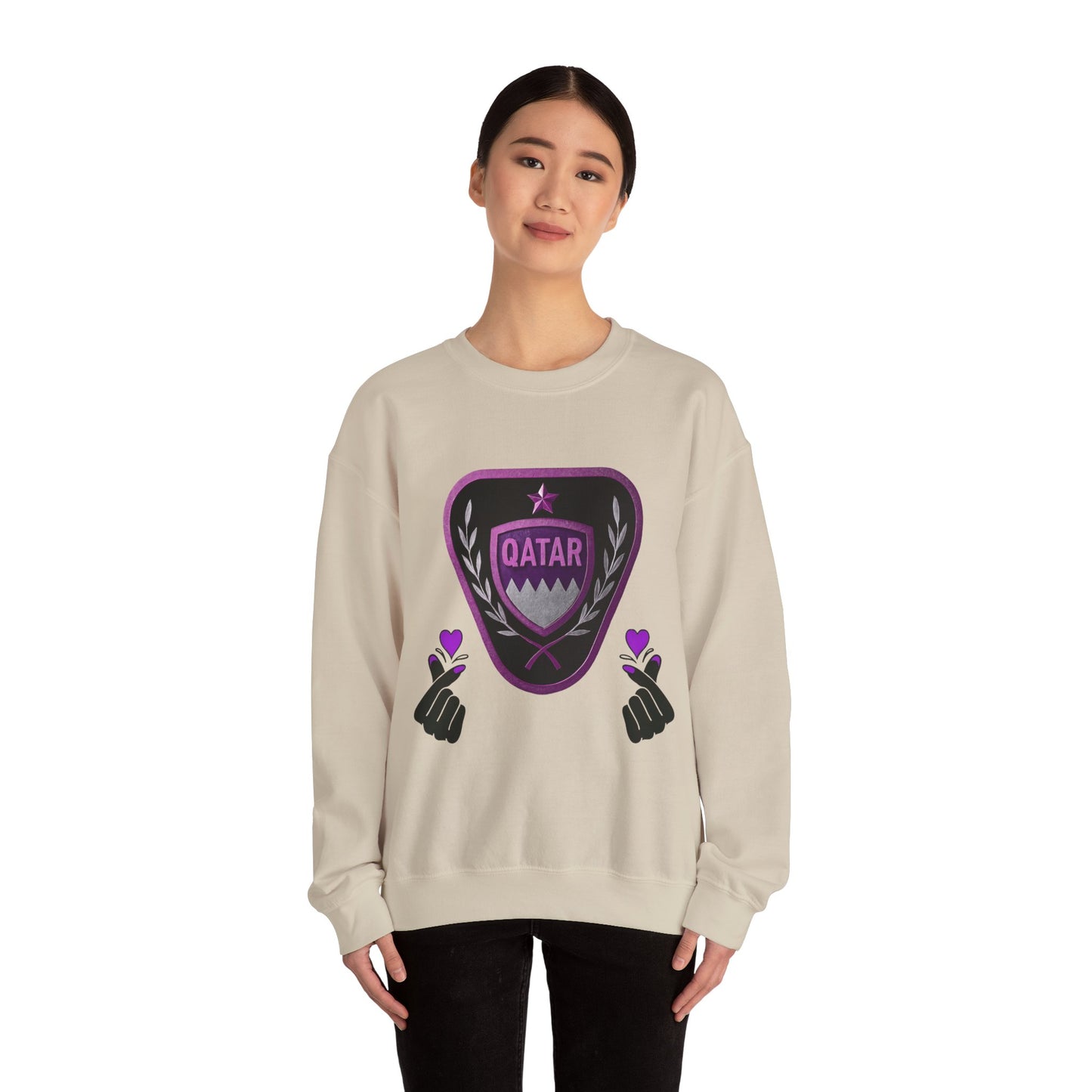 Unisex Sweatshirt qatra Love and Pride Design