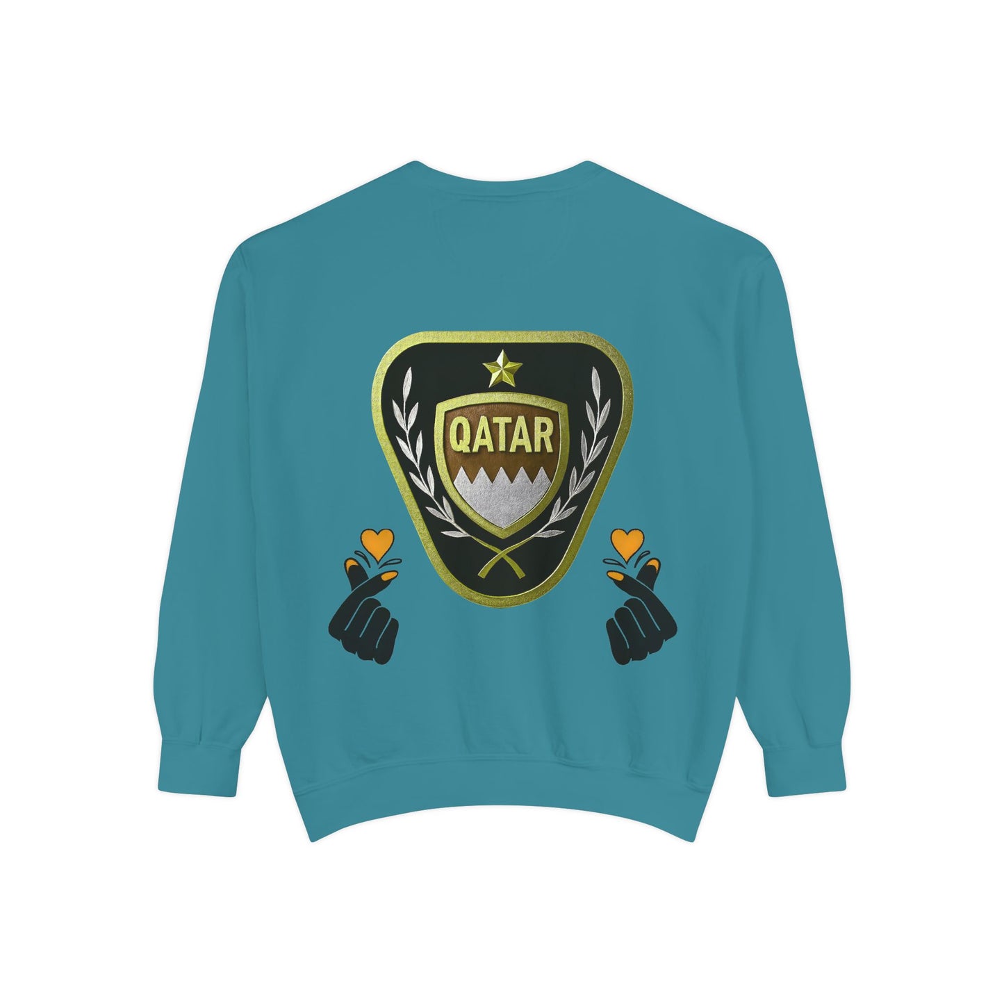 Qatar-Inspired Unisex Sweatshirt | Cozy Fashion for Sports Fans, Travel Lovers, Gift for Holidays, Casual Wear