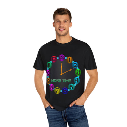 Garment-Dyed T-shirt - MORE TIME Graphic Tee