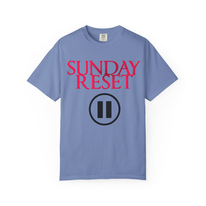 T-Shirt Sunday Reset Unisex Garment-Dyed