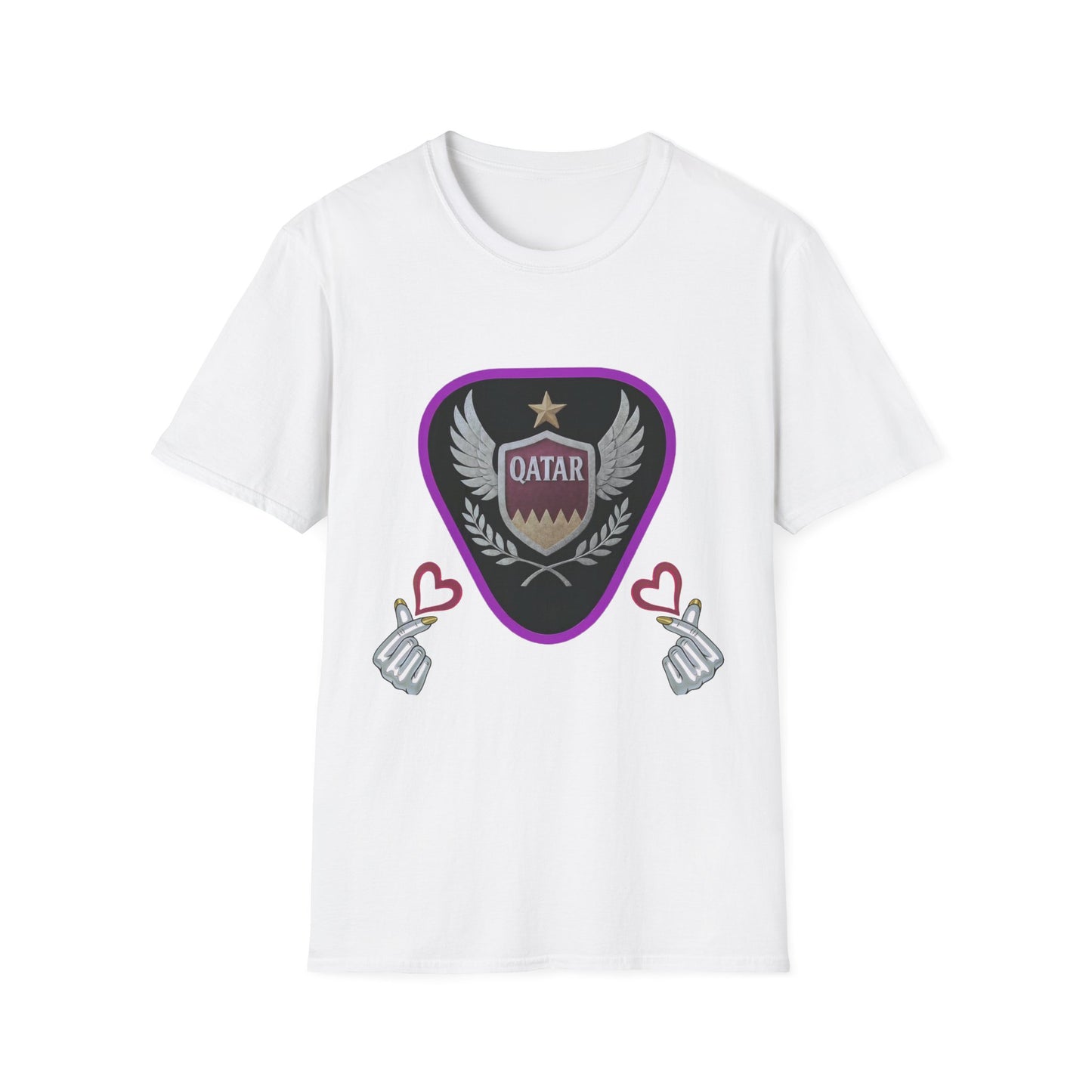 Qatar Pride Unisex Softstyle T-Shirt, Casual Wear, Sports Apparel, Gift for Fans, Travel Souvenir, Unique Design