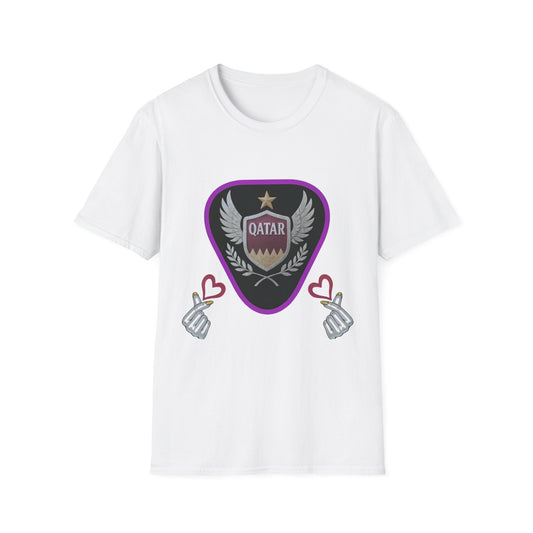 Qatar Pride Unisex Softstyle T-Shirt, Casual Wear, Sports Apparel, Gift for Fans, Travel Souvenir, Unique Design