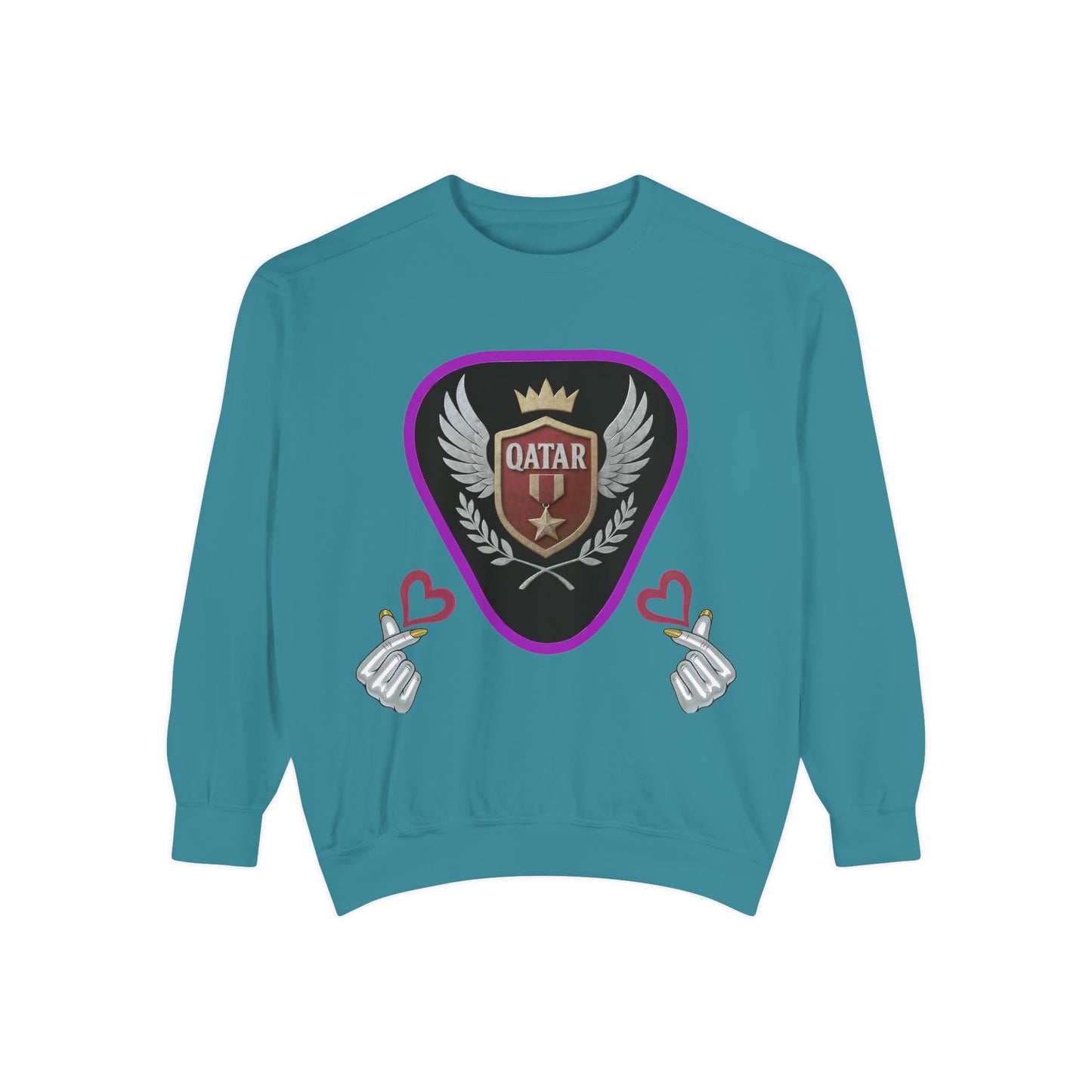 Qatar-Inspired Unisex Sweatshirt, Cozy Gift for Sports Fans, Stylish Casualwear, Travel Apparel, Souvenir from Qatar