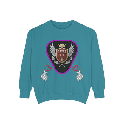 Qatar-Inspired Unisex Sweatshirt, Cozy Gift for Sports Fans, Stylish Casualwear, Travel Apparel, Souvenir from Qatar
