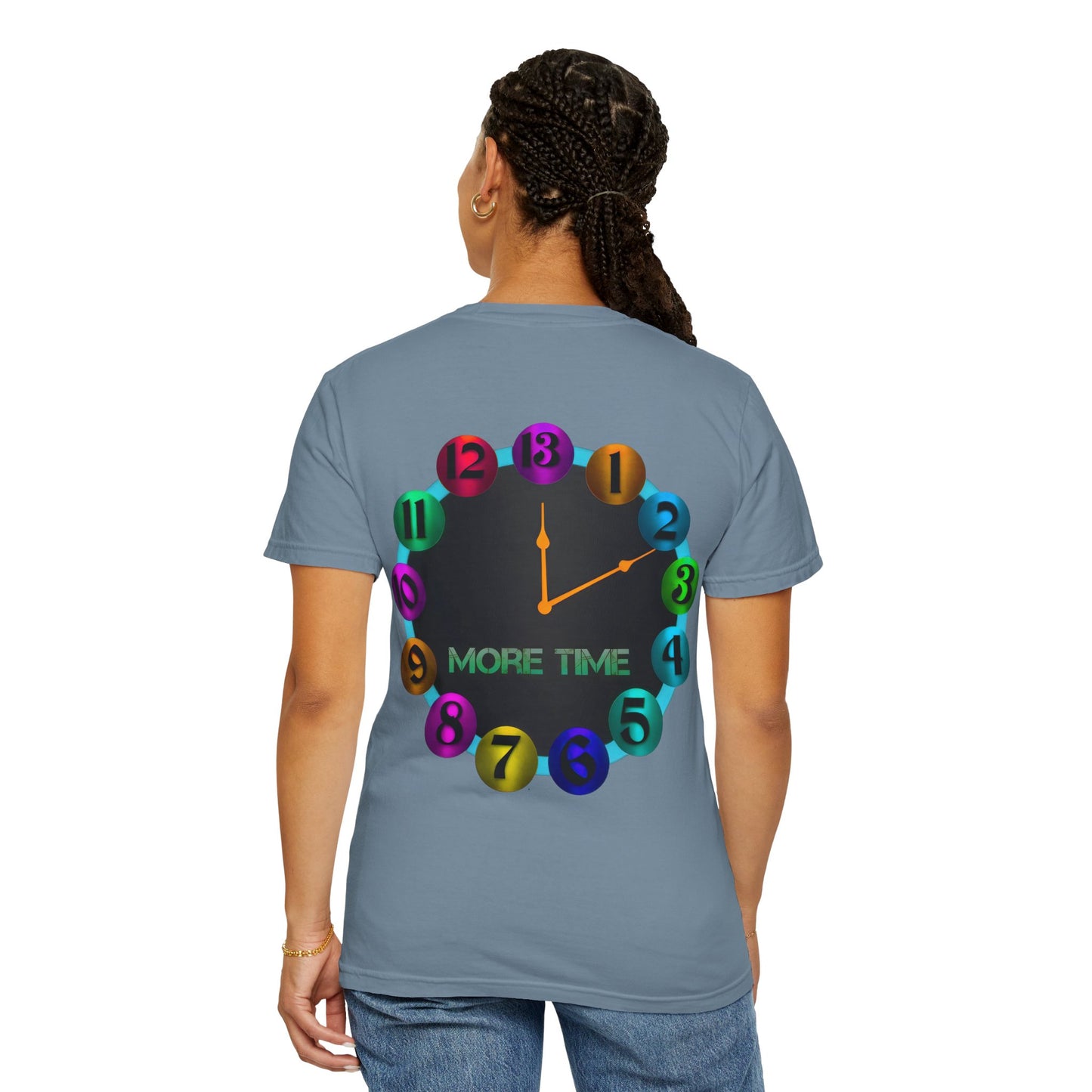 Garment-Dyed T-shirt - MORE TIME Graphic Tee
