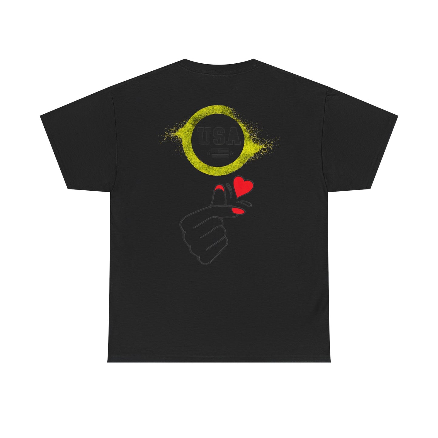USA Love Graphic Tee, Unisex Cotton Shirt for Holidays, Gifts, Events, Patriotic Wear, Fun Fashion