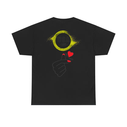 USA Love Graphic Tee, Unisex Cotton Shirt for Holidays, Gifts, Events, Patriotic Wear, Fun Fashion