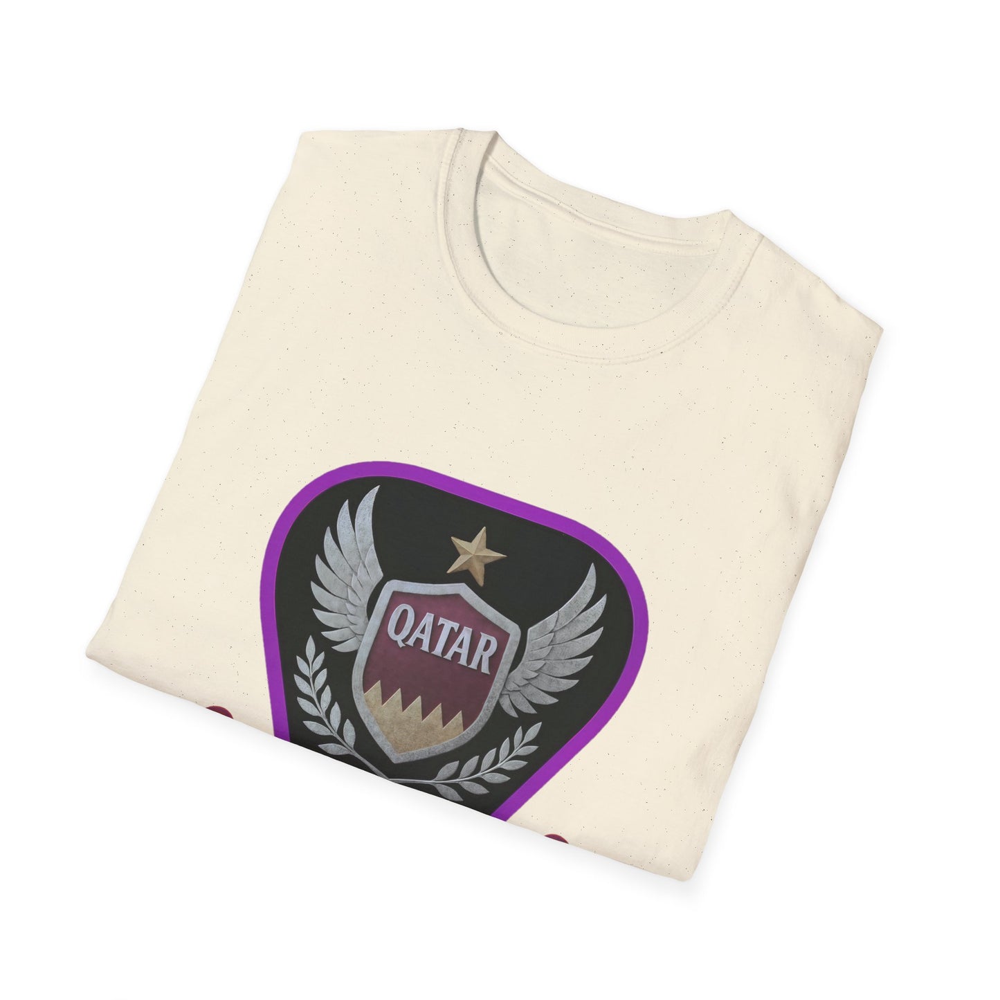Qatar Pride Unisex Softstyle T-Shirt, Casual Wear, Sports Apparel, Gift for Fans, Travel Souvenir, Unique Design