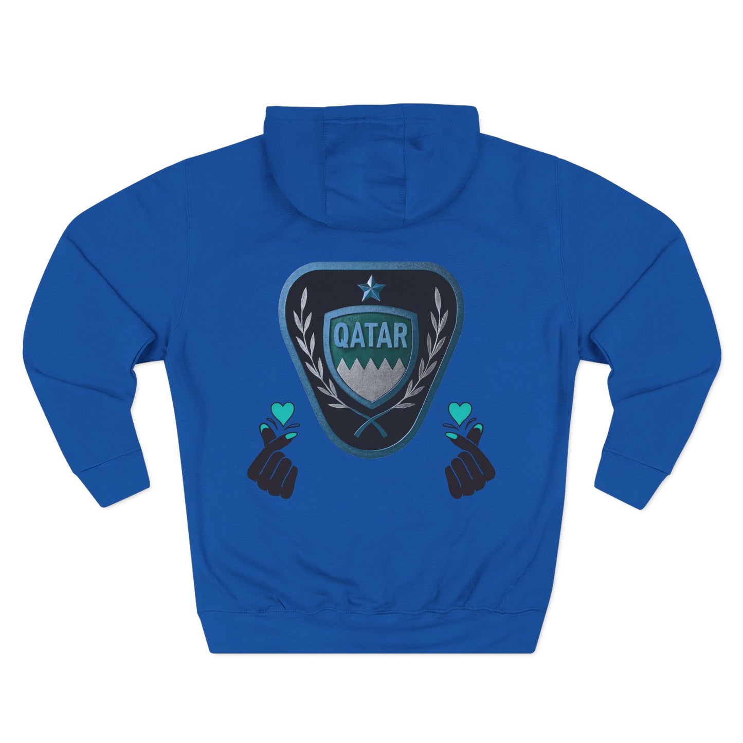 Fleece Hoodie - Qatar Love Design