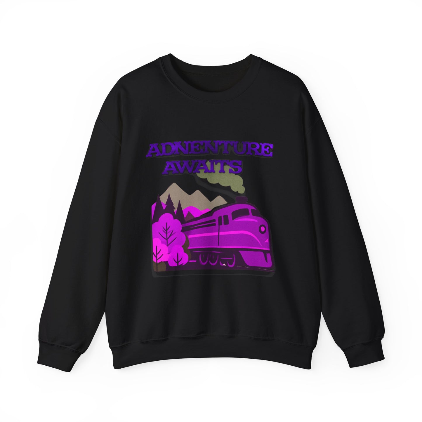 Vintage Train Adventure Sweatshirt - Cozy Travel Design