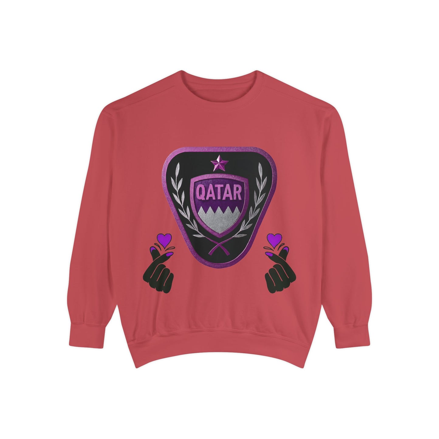 Qatar-Inspired Unisex Sweatshirt | Cozy Fashion for Sports Fans, Travel Lovers, Gift for Holidays, Casual Wear