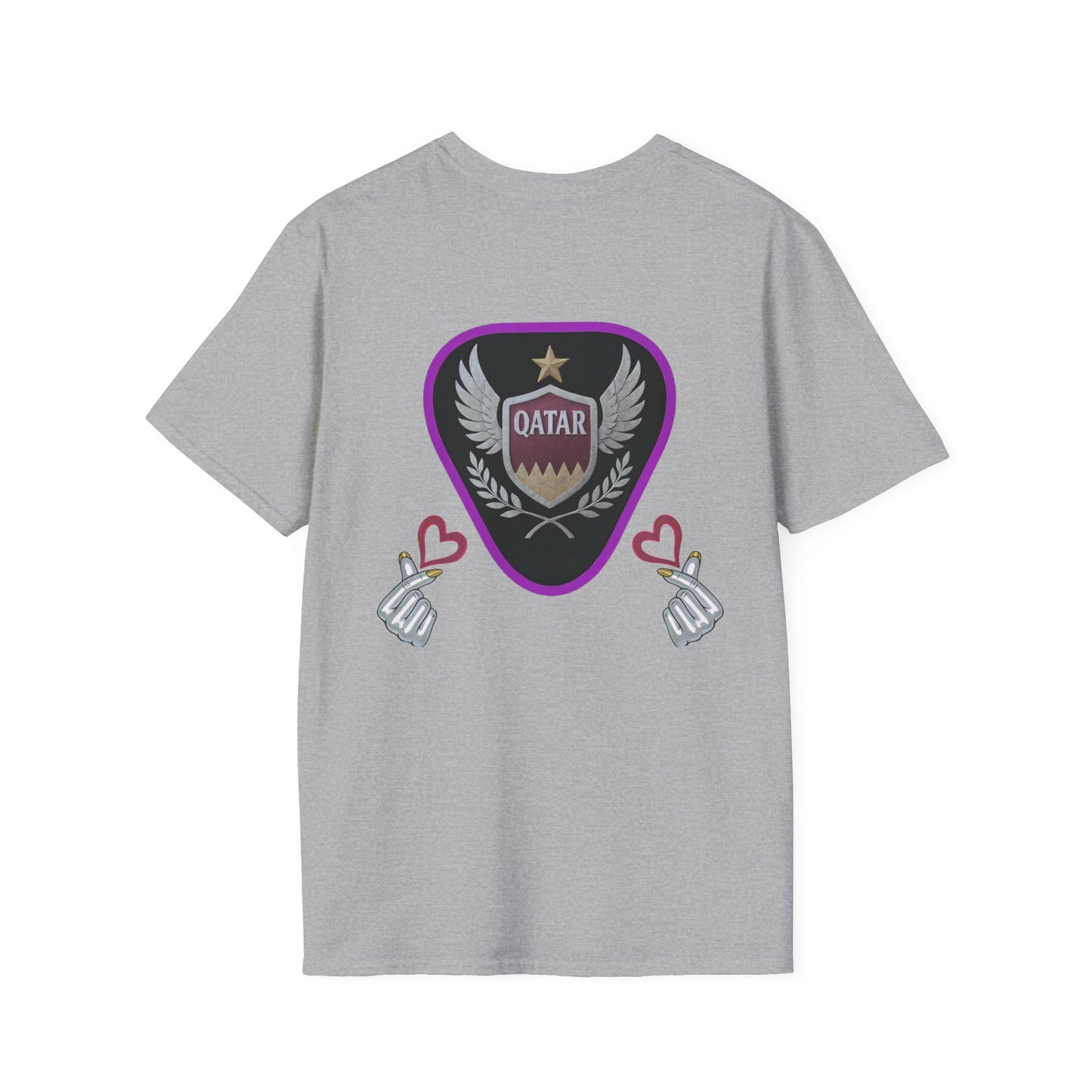 Qatar Pride Unisex Softstyle T-Shirt, Casual Wear, Sports Apparel, Gift for Fans, Travel Souvenir, Unique Design
