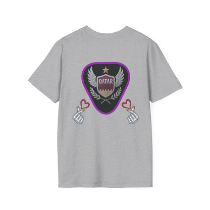 Qatar Pride Unisex Softstyle T-Shirt, Casual Wear, Sports Apparel, Gift for Fans, Travel Souvenir, Unique Design