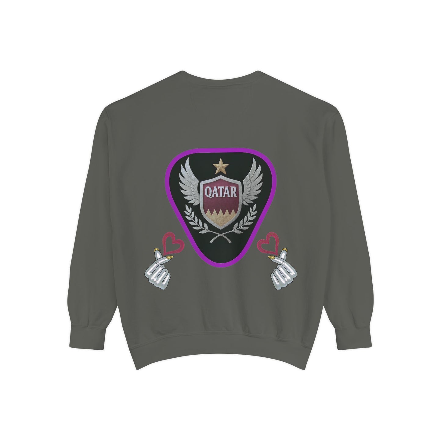 Qatar-Inspired Unisex Sweatshirt, Cozy Gift for Sports Fans, Stylish Casualwear, Travel Apparel, Souvenir from Qatar