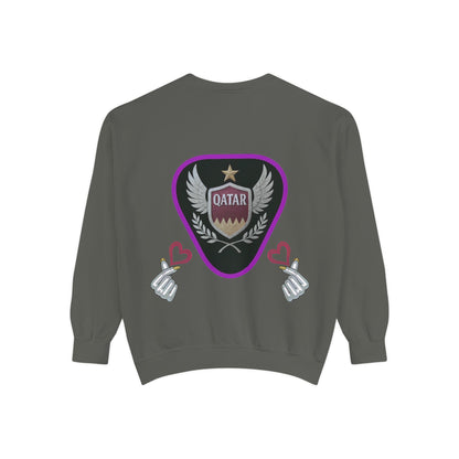 Qatar-Inspired Unisex Sweatshirt, Cozy Gift for Sports Fans, Stylish Casualwear, Travel Apparel, Souvenir from Qatar