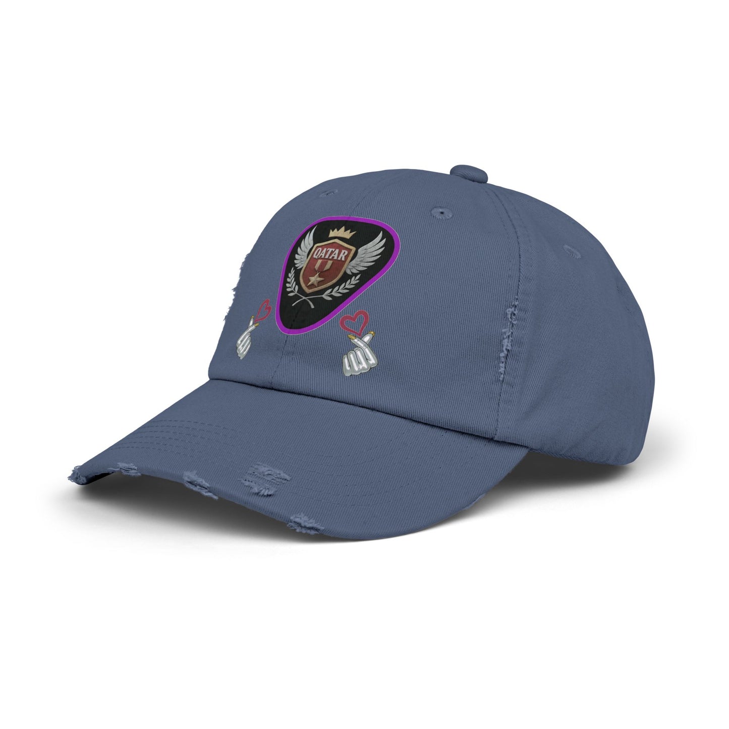 Cap Qatar Love - Unisex Distressed