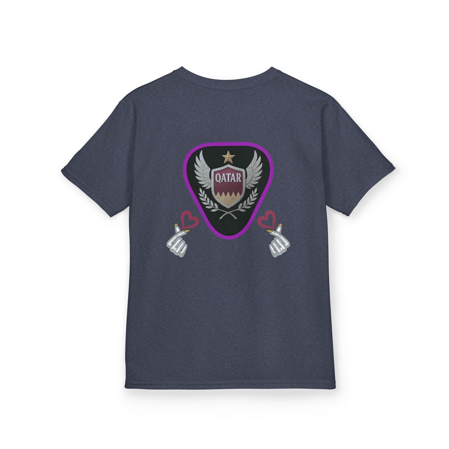 Kids' Fun Graphic Tee, Casual Kids T-Shirt, Cute Kids Top, Qatar Themed Shirt, Gift for Young Fans