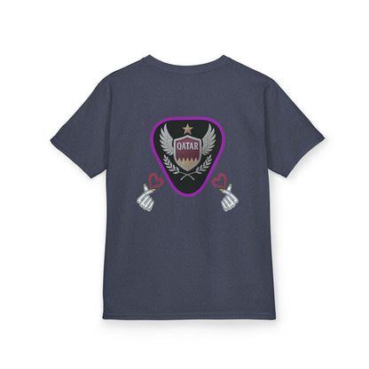 Kids' Fun Graphic Tee, Casual Kids T-Shirt, Cute Kids Top, Qatar Themed Shirt, Gift for Young Fans