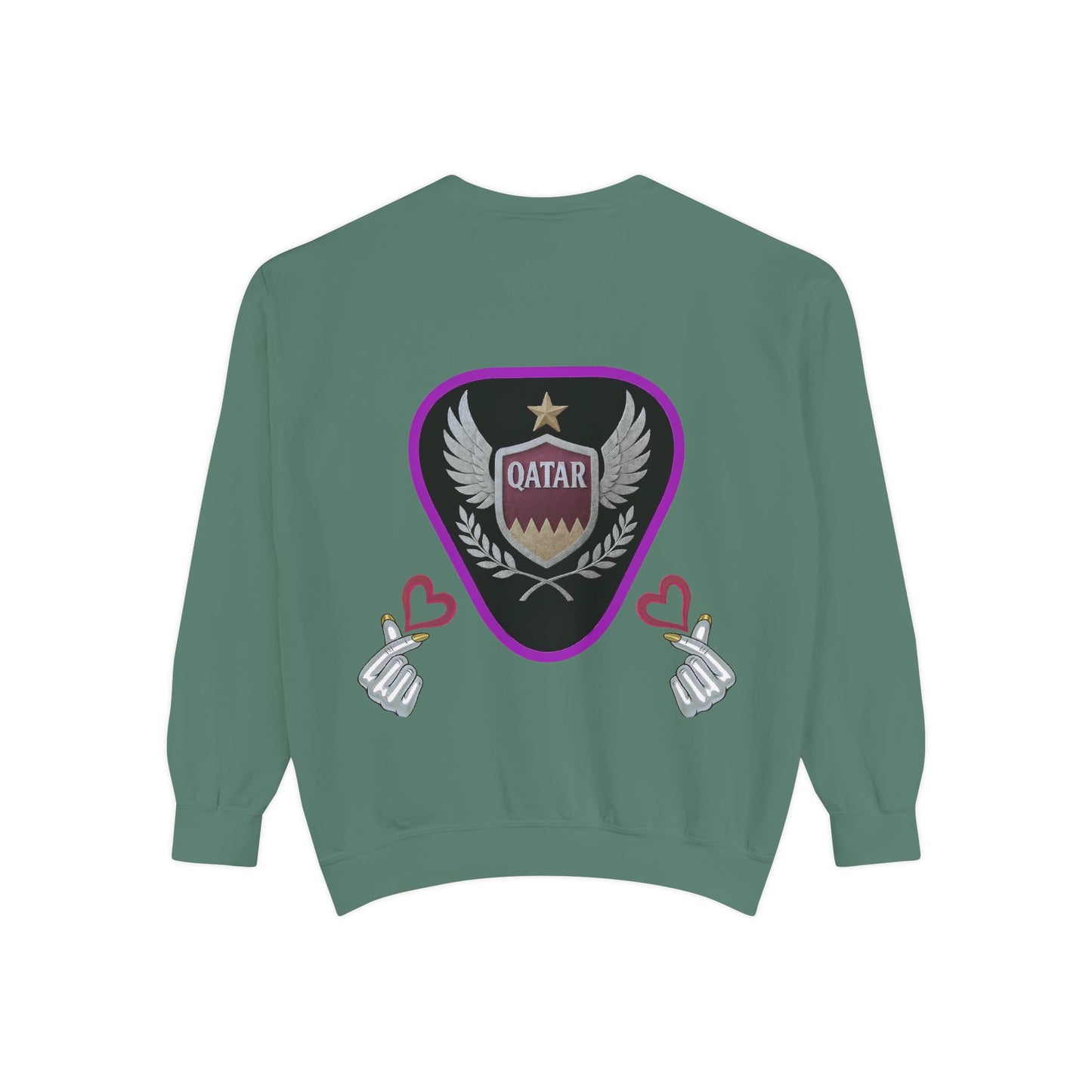 Qatar-Inspired Unisex Sweatshirt, Cozy Gift for Sports Fans, Stylish Casualwear, Travel Apparel, Souvenir from Qatar