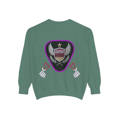 Qatar-Inspired Unisex Sweatshirt, Cozy Gift for Sports Fans, Stylish Casualwear, Travel Apparel, Souvenir from Qatar