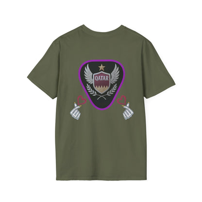 Qatar Pride Unisex Softstyle T-Shirt, Casual Wear, Sports Apparel, Gift for Fans, Travel Souvenir, Unique Design