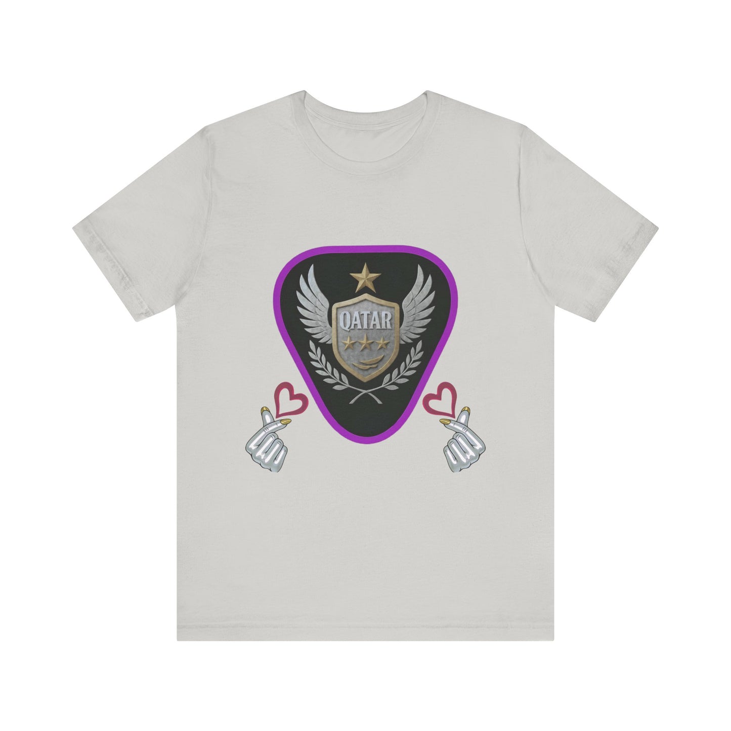 T-Shirt QATAR LOVE Unisex Jersey Short Sleeve Tee