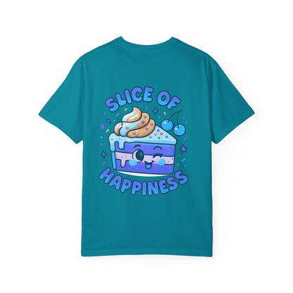 Colorful Slice of Happiness T-Shirt, Cute Dessert Tee, Unisex Graphic Tee, Sweet Gift for Foodies, Fun Casual Wear