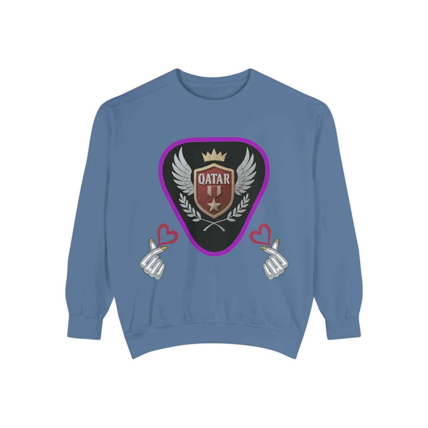 Qatar-Inspired Unisex Sweatshirt, Cozy Gift for Sports Fans, Stylish Casualwear, Travel Apparel, Souvenir from Qatar