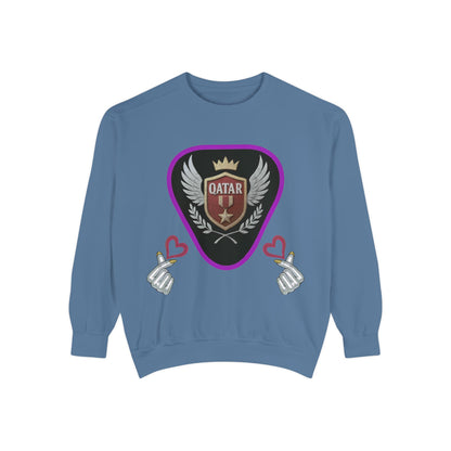 Qatar-Inspired Unisex Sweatshirt, Cozy Gift for Sports Fans, Stylish Casualwear, Travel Apparel, Souvenir from Qatar