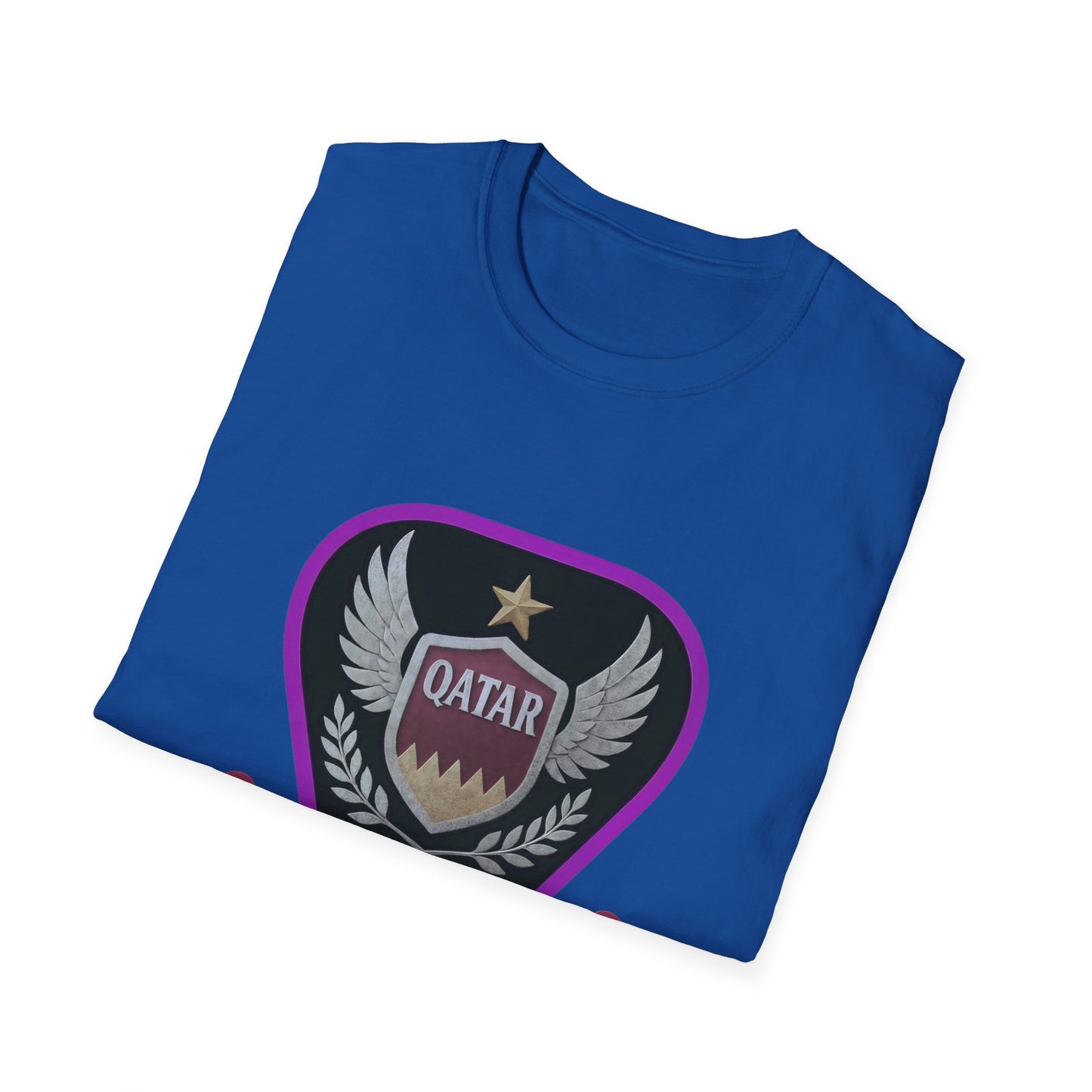 Qatar Pride Unisex Softstyle T-Shirt, Casual Wear, Sports Apparel, Gift for Fans, Travel Souvenir, Unique Design