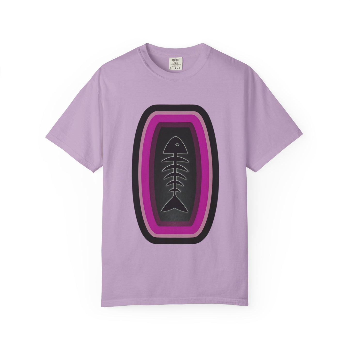 FISH BONE AND BULLS T-Shirt - Vintage Unisex Garment-Dyed Tee