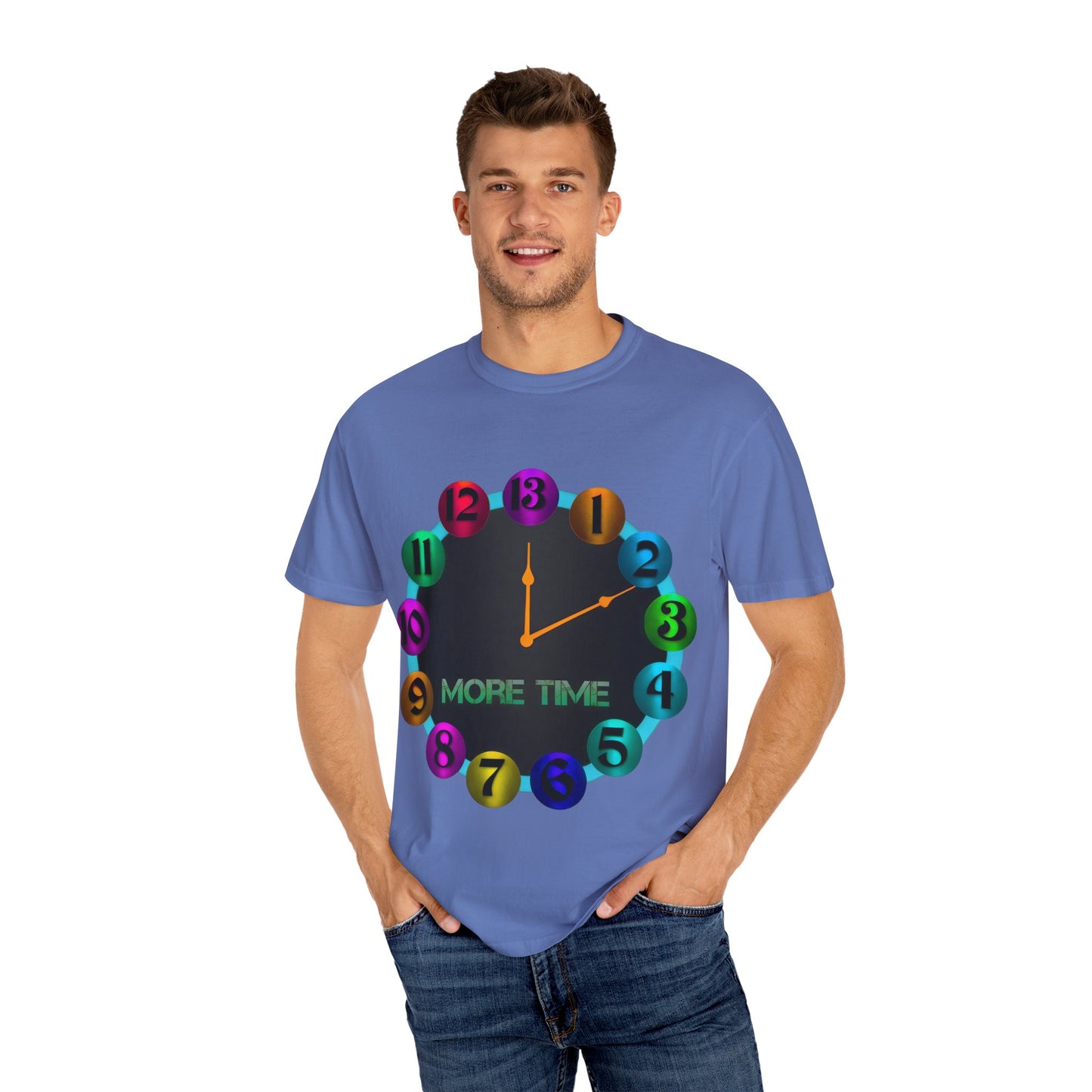 Garment-Dyed T-shirt - MORE TIME Graphic Tee