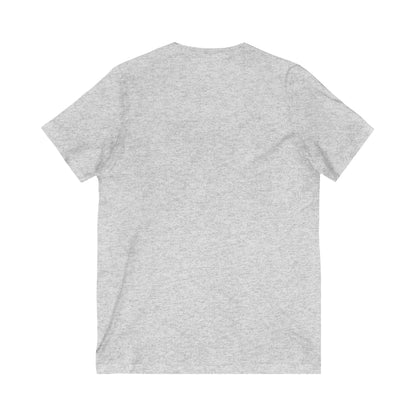 Stylish Qatar Shield V-Neck Tee, Casual T-Shirt for Wanderlust, Travel Shirt, Gift for Soccer Fans, Unisex Vacation Top